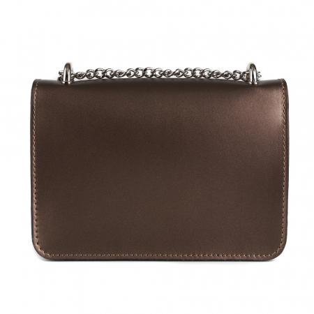 Geantă Yvette, crossbody piele bronz sidefat 8168 [2]