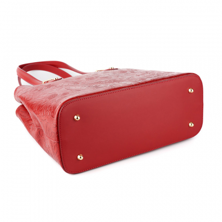 Geanta Zaira, rosie cu elemente florale 8036 [2]