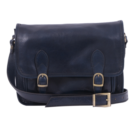 Geantă Abby, din piele naturala albastra, 8069 [1]