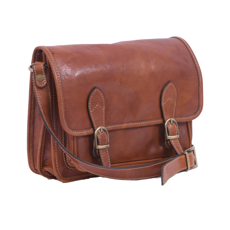 Genți Moderne - Geantă Abby, din piele naturala caramizie, 8069