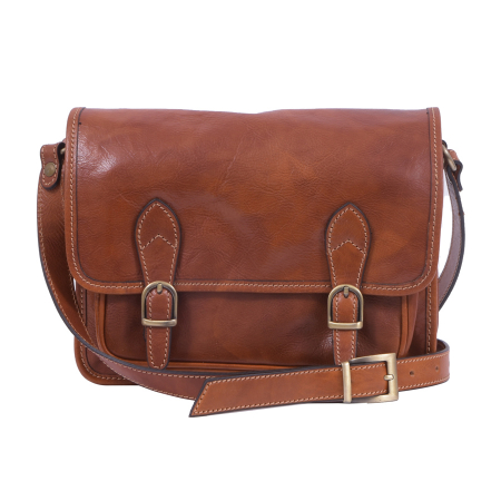 Geantă Abby, din piele naturala caramizie, 8069 [1]