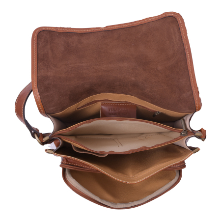 Geantă Abby, din piele naturala caramizie, 8069 [2]