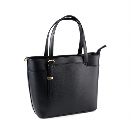 Genți Shopping - Geantă Adelyne, din piele naturală neagra, 8095