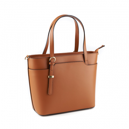 Genți Piele Autentică - Geantă Adelyne, din piele naturală maro, 8095