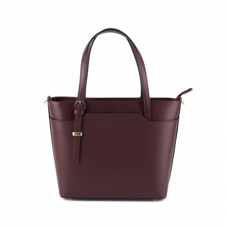 Geantă Adelyne, din piele naturală bordo, 8095 [1]