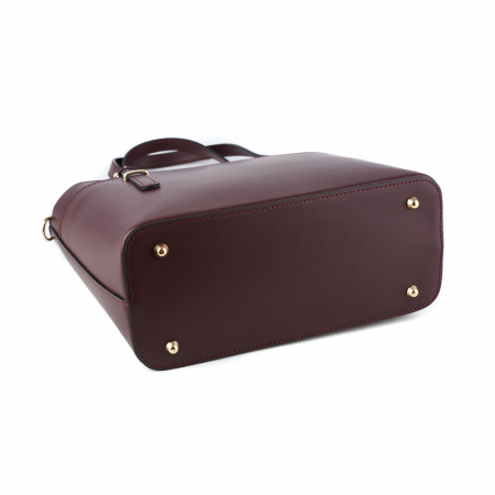 Geantă Adelyne, din piele naturală bordo, 8095 [3]