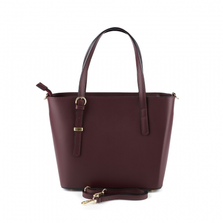 Geantă Adelyne, din piele naturală bordo, 8095 [2]