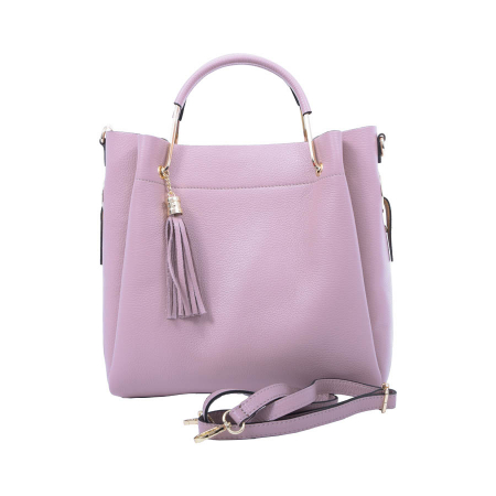 Geantă Alice, piele naturala, roz lila, 8055 [1]