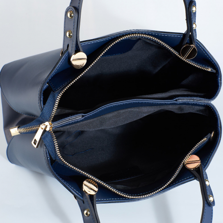 Geantă Ariana, bleumarin din piele naturală 8099 [5]