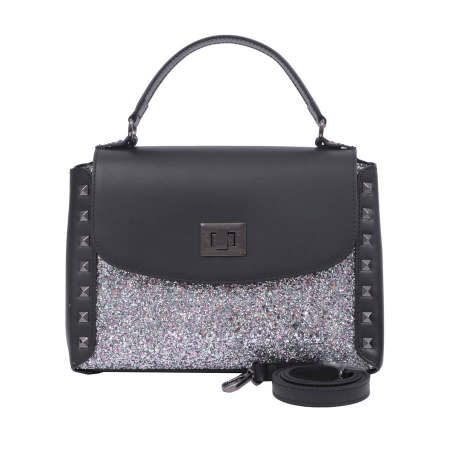 Geantă Amaya, piele naturala argintie, 8075 [1]