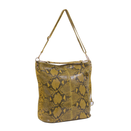 Genți Casual - Geantă Elaine, din piele naturală galbena 8070