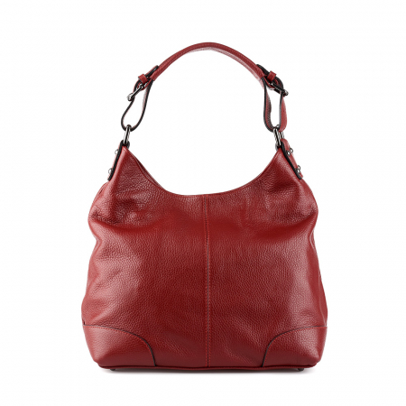 Geantă din piele naturală visinie 8022 [1]