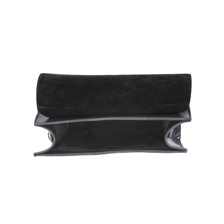 Geantă Amelia, piele naturala neagra cu imprimeu snake, 8051 [4]