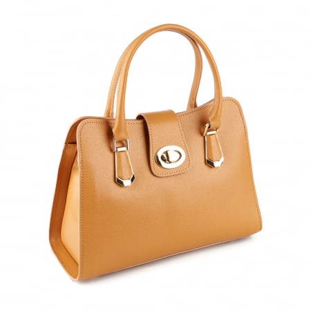 Genți Office - Geantă Analisa, coniac din piele naturală 8117