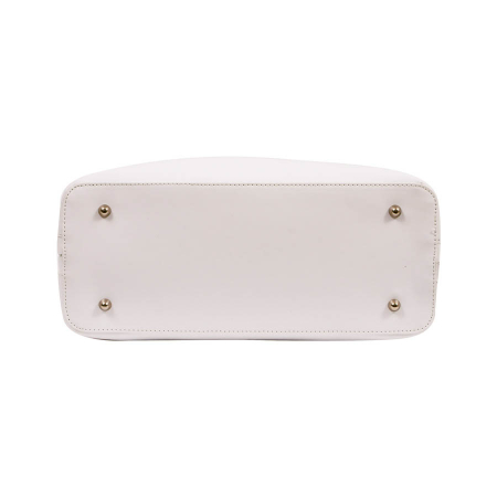 Geantă Anya, din piele naturală alba, 8084 [2]