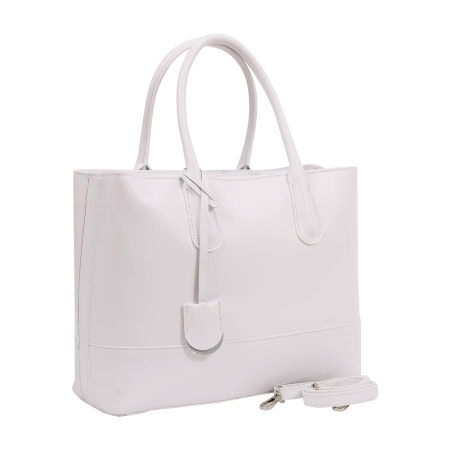 Genți Mici - Geantă Anya, din piele naturală alba, 8084