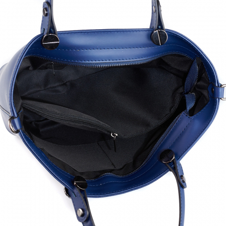 Geantă Azaleea, din piele naturală albastra 8115 [3]