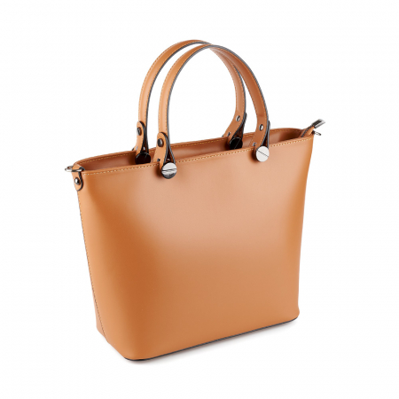 Genți Moderne - Geantă Azaleea, din piele naturală coniac  8115