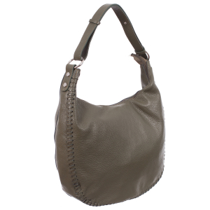 Genți de Mână - Geantă olive din piele naturală fină 8010