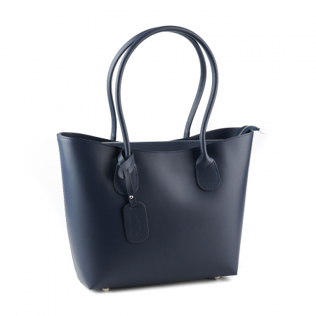 Geantă Beverly, din piele naturală bleumarin 8090 [0]