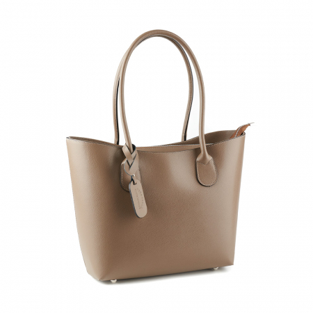 Culori Genți - Geantă Beverly, din piele naturală bej 8090