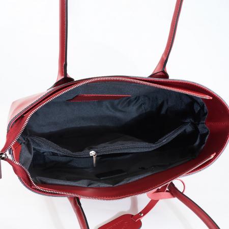 Geantă Beverly, din piele naturală rosie 8090 [3]