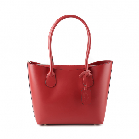 Geantă Beverly, din piele naturală rosie 8090 [1]
