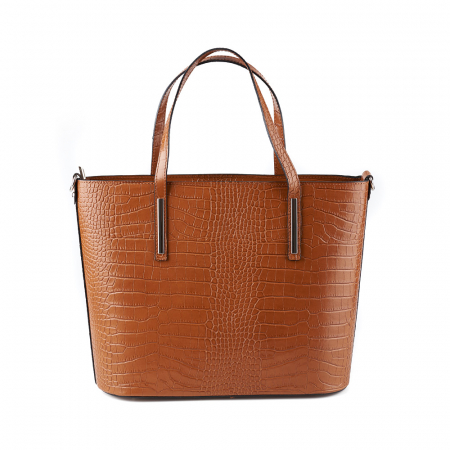 Geantă Brook, din piele naturală coniac 8088 [1]