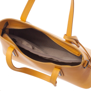 Geantă galbenă din piele naturală 8021 [3]