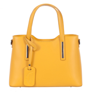 Geantă galbenă din piele naturală 8021 [1]