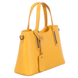 Geantă galbenă din piele naturală 8021 [0]