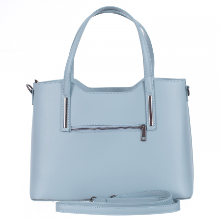 Geantă bleu din piele naturală 8021 [2]