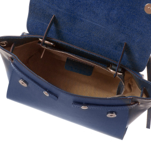 Geantă bleumarin din piele naturală 8023 [2]