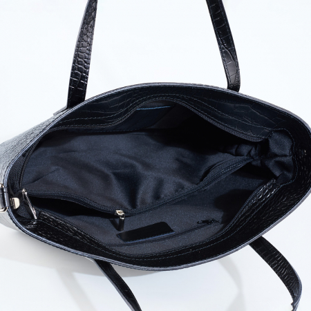 Geantă Brook, din piele naturală neagra 8088 [4]