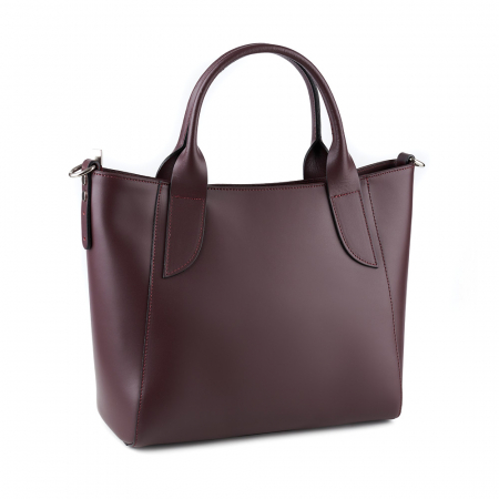 Genți Piele Autentică - Geantă Carolyn, din piele naturală maro, 8091