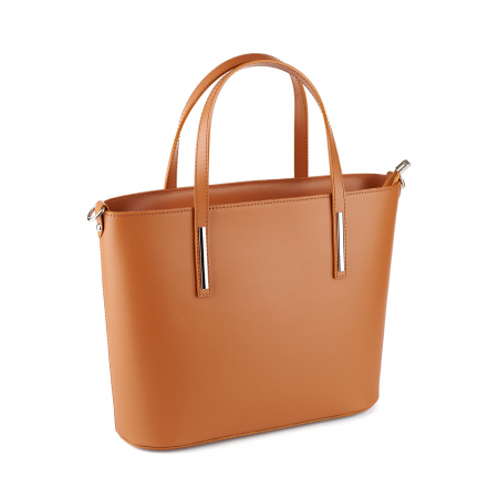 Genți Office - Geantă din piele naturală coniac 8012