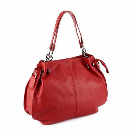 Culori Genți - Geantă Carlia, din piele naturală rosu inchis ,8009