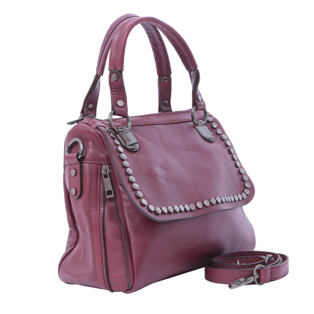 Geantă Celia, din piele naturală bordeaux 8061 [0]