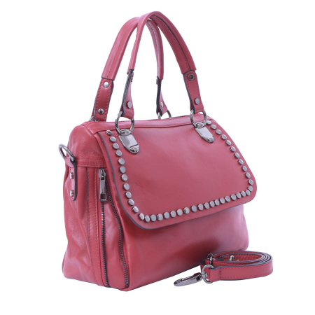 Geantă Celia, din piele naturală rosu 8061 [0]