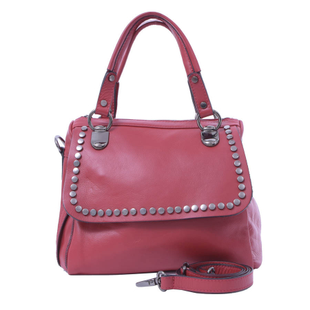 Geantă Celia, din piele naturală rosu 8061 [2]