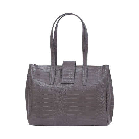 Geantă Cindy, din piele naturală gri antracit, 8071 [4]