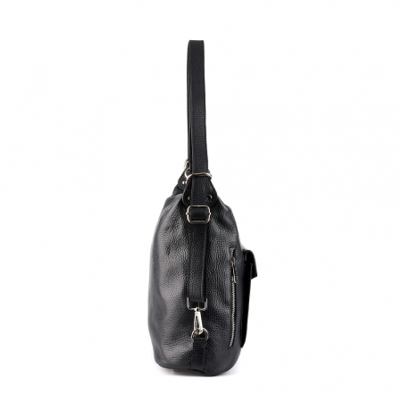 Geantă Claire, tip rucsac neagra din piele naturală moale 8118 [2]