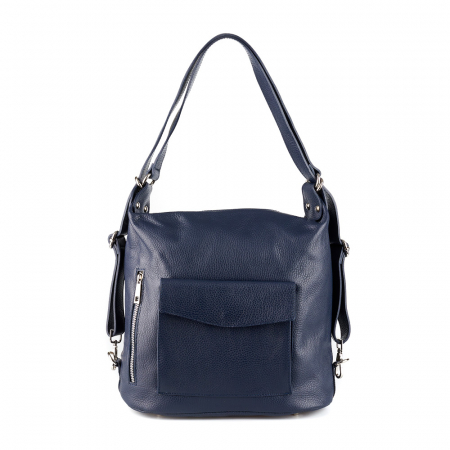 Geantă Claire, tip rucsac bleumarin din piele naturală moale 8118 [1]