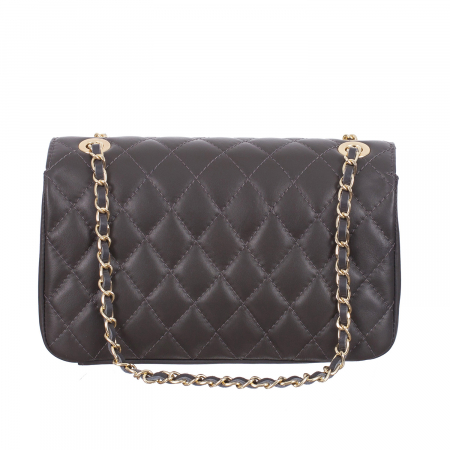 Geantă crossbody piele gri cu aspect matlasat 8002 [1]