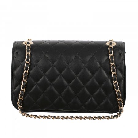 Geantă crossbody piele negru cu aspect matlasat 8002 [2]
