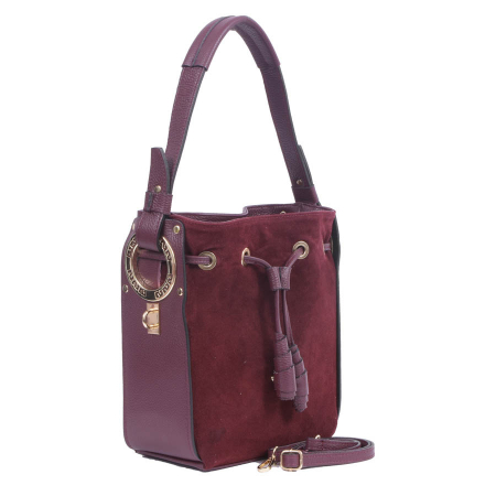 Geantă Daria, din piele naturală bordeaux 8063 [0]