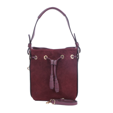 Geantă Daria, din piele naturală bordeaux 8063 [1]