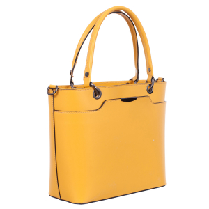 Geantă din piele galbena 8034 [0]