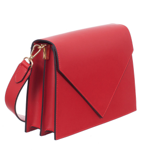 Genți Casual - Geantă din piele roșie cu baretă scurtă 8017