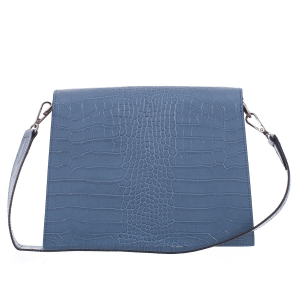 Geantă din piele lăcuită bleu 8019 [2]